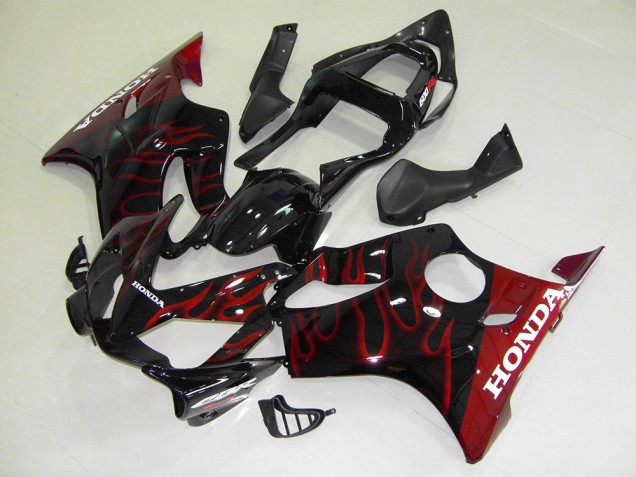 Vermelho Chama Abs Moto Plásticos CBR 600 F4i 01-03