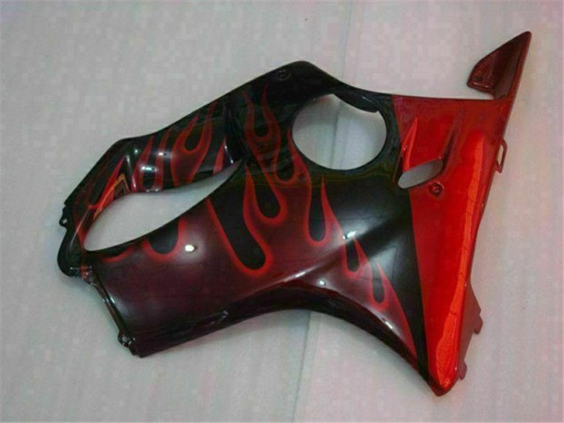 Vermelho Chama Carenagem Moto CBR 600 F4i 04-07