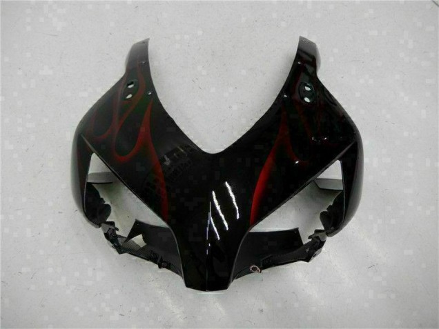 Vermelho Chama Preto Carenagem Moto CBR 1000RR 04-05
