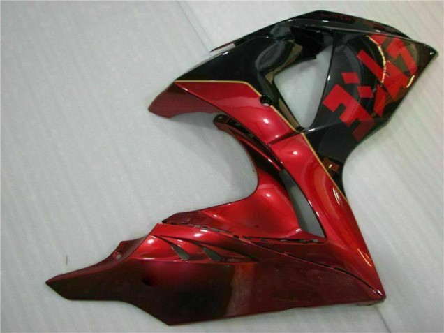 Vermelho Chama Preto Carenagem Moto GSXR 1000 K9 09-16