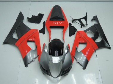 Vermelho & Cinzento Carenagem Moto GSXR 1000 K3 03-04