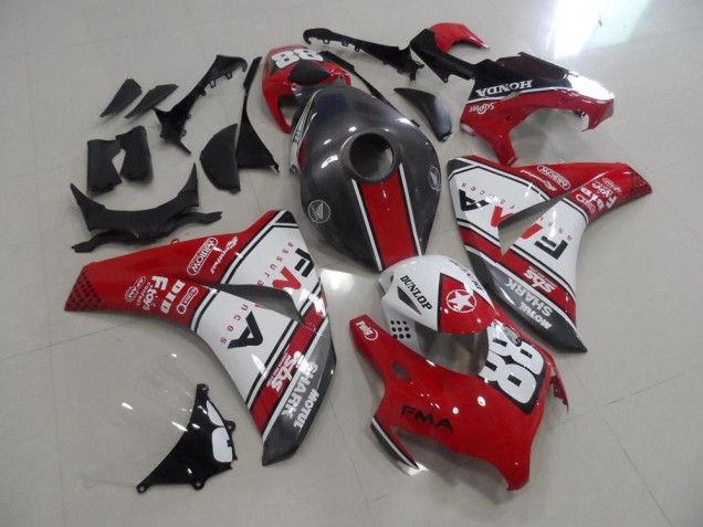 Vermelho & Cinzento Fma Carenagem Moto CBR 1000RR 08-11