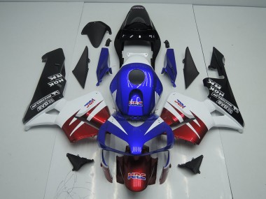 Vermelho Escuro Azul Carenagem Moto CBR 600RR 03-04