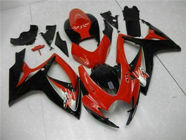 Vermelho Kit Carenagem Moto GSXR 600 / 750 K6 06-07