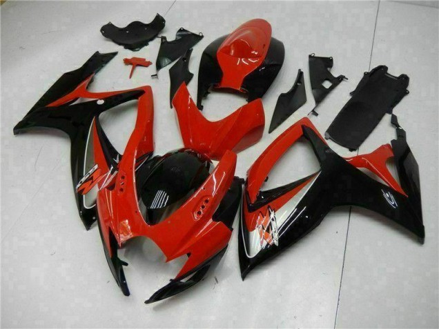 Vermelho Kit Carenagem Moto GSXR 600 / 750 K6 06-07