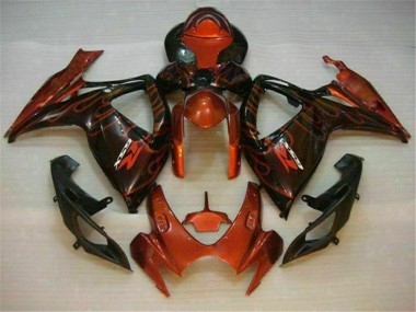 Vermelho Kits Carenagem Moto GSXR 600 / 750 K6 06-07