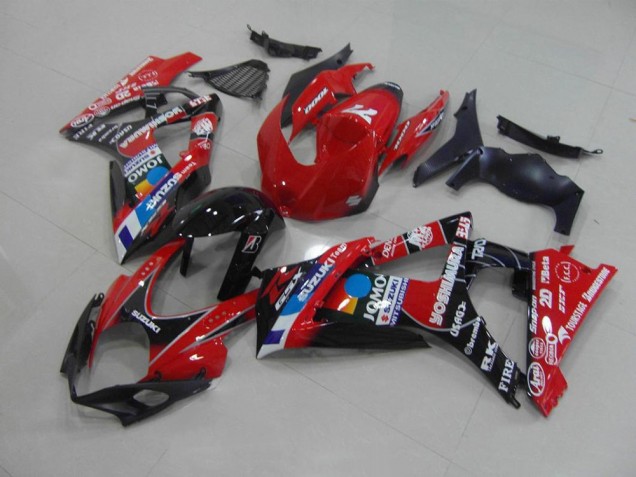 Vermelho Moto Plástico GSXR 1000 K7 07-08 Vermelho Moto Plástico GSXR 1000 K7 07-08