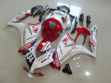 Vermelho Musashi Carenagem Moto CBR 1000RR 12-16