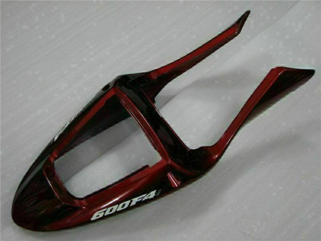 Vermelho Prata Abs Kits Completos Carenagem Moto CBR 600 F4i 01-03