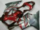 Vermelho Prata Abs Kits Completos Carenagem Moto CBR 600 F4i 01-03
