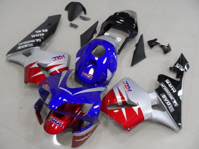 Vermelho Prata Azul Carenagem Moto CBR 600RR 03-04