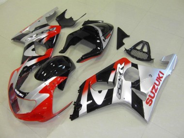 Vermelho Prata Carenagem Moto GSXR 1000 K1 00-02