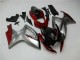 Vermelho Prata Carenagem Moto GSXR 600 / 750 K6 06-07
