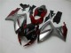 Vermelho Prata Carenagem Moto GSXR 600 / 750 K6 06-07