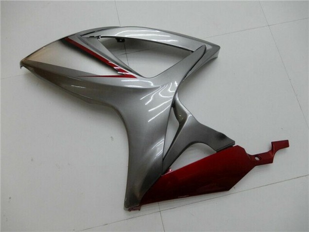 Vermelho Prata Carenagem Moto GSXR 600 / 750 K6 06-07