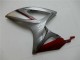 Vermelho Prata Carenagem Moto GSXR 600 / 750 K6 06-07
