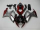 Vermelho Prata Carenagem Moto GSXR 600 / 750 K6 06-07