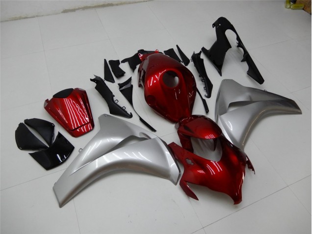Vermelho Prata Carenagem & Plástico Moto CBR 1000RR 08-11 Vermelho Prata Carenagem & Plástico Moto CBR 1000RR 08-11