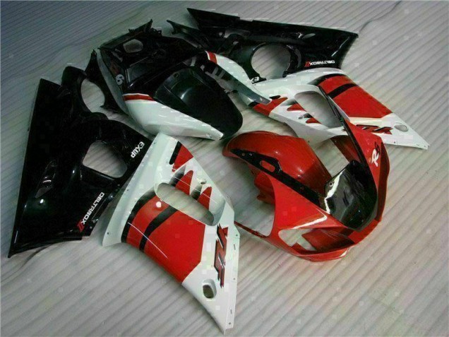 Vermelho Preto Abs Kit Carenagem & Plásticos Moto R6 98-02 Vermelho Preto Abs Kit Carenagem & Plásticos Moto R6 98-02