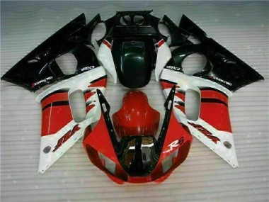 Vermelho Preto Abs Kit Carenagem & Plásticos Moto R6 98-02