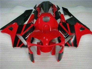 Vermelho Preto Abs Kits Carenagem Moto CBR 600RR 03-04