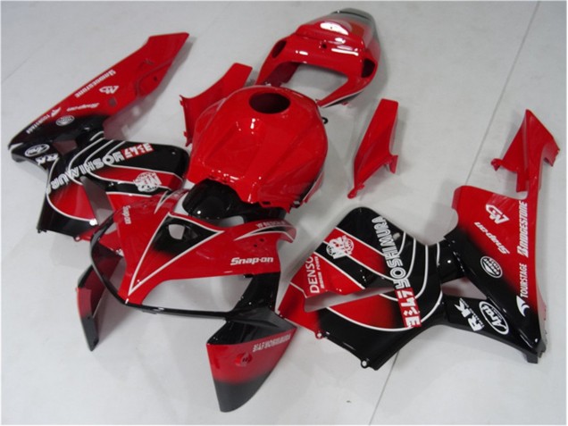 Vermelho Preto Abs Kits Carenagem Moto CBR 600RR 05-06