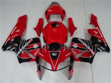 Vermelho Preto Abs Kits Carenagem Moto CBR 600RR 05-06