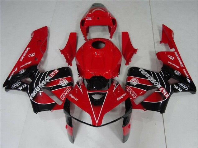 Vermelho Preto Abs Kits Carenagem Moto CBR 600RR 05-06