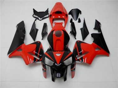 Vermelho Preto Abs Moto Plástico CBR 600RR 05-06