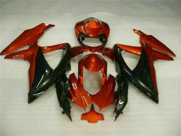 Vermelho Preto Abs Moto Plástico GSXR 600 / 750 K8 08-10