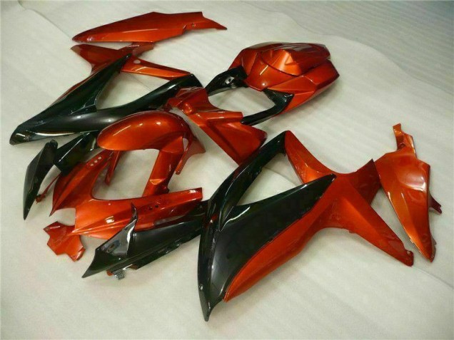 Vermelho Preto Abs Moto Plástico GSXR 600 / 750 K8 08-10