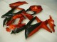 Vermelho Preto Abs Moto Plástico GSXR 600 / 750 K8 08-10