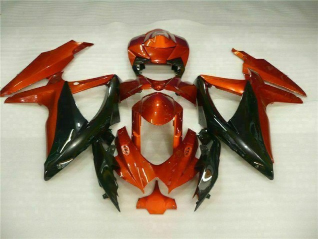 Vermelho Preto Abs Moto Plástico GSXR 600 / 750 K8 08-10