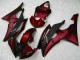 Vermelho Preto Abs Moto Plástico R6 08-16 Vermelho Preto Abs Moto Plástico R6 08-16