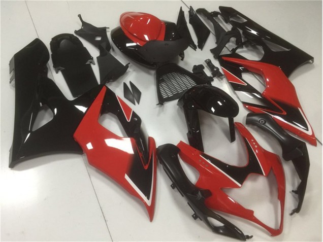 Vermelho Preto Abs Moto Plásticos GSXR 1000 K5 05-06