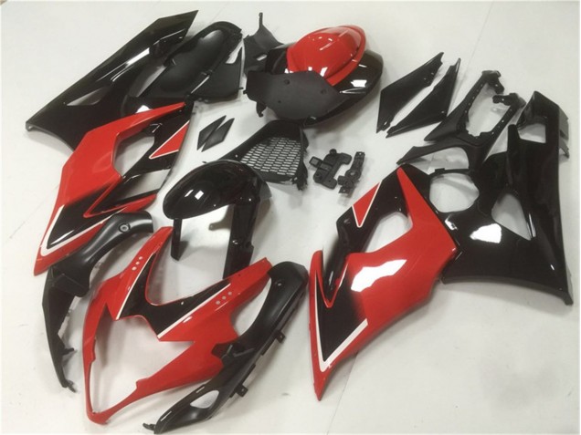 Vermelho Preto Abs Moto Plásticos GSXR 1000 K5 05-06