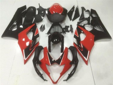 Vermelho Preto Abs Moto Plásticos GSXR 1000 K5 05-06