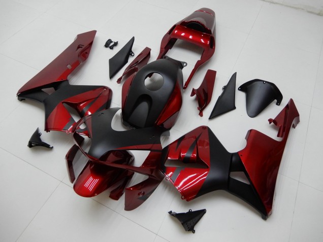 Vermelho Preto Abs Motocicleta Plásticos CBR 600RR 03-04