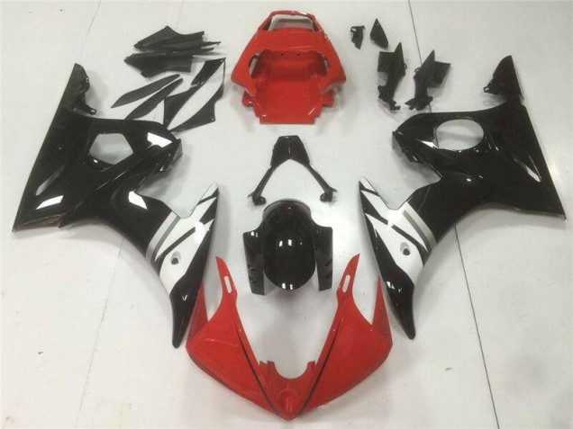 Vermelho Preto Branco Carenagem Moto R6 03-05