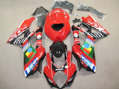 Vermelho Preto Carenagem Moto GSXR 1000 K7 07-08