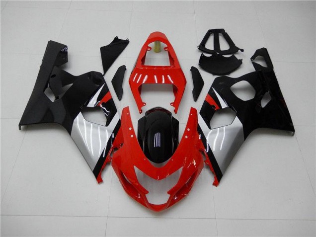 Vermelho Preto Carenagem Moto GSXR 600 / 750 K4 04-05 Vermelho Preto Carenagem Moto GSXR 600 / 750 K4 04-05