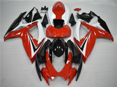 Vermelho Preto Carenagem Moto GSXR 600 / 750 K6 06-07
