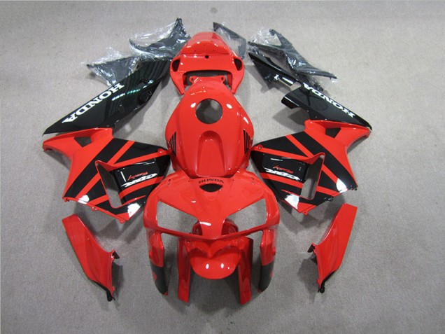 Vermelho Preto Carenagem & Plástico Moto CBR 600RR 05-06