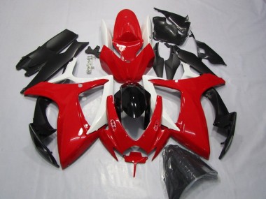 Vermelho Preto Carenagem & Plástico Moto GSXR 600 K6 06-07