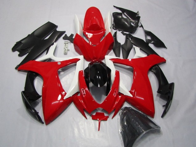 Vermelho Preto Carenagem & Plástico Moto GSXR 600 K6 06-07