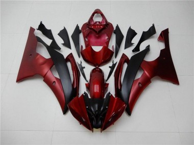 Vermelho Preto Carenagem & Plástico Moto R6 08-16