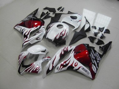 Vermelho Preto Chama Carenagem Moto CBR 600RR 09-12