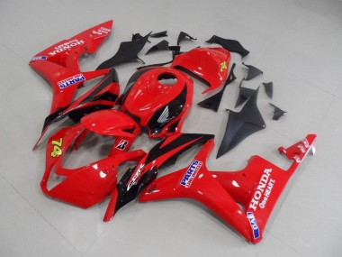 Vermelho Preto Corrida Carenagem Moto CBR 600RR 07-08