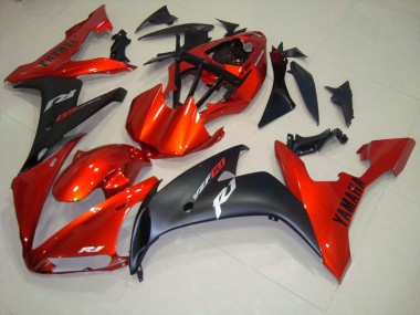 Vermelho Preto Fosco Carenagem Moto R1 04-06