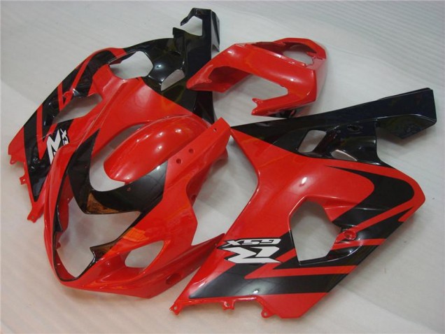 Vermelho Preto Injeção Kit Carenagem GSXR 600 / 750 K4 04-05
